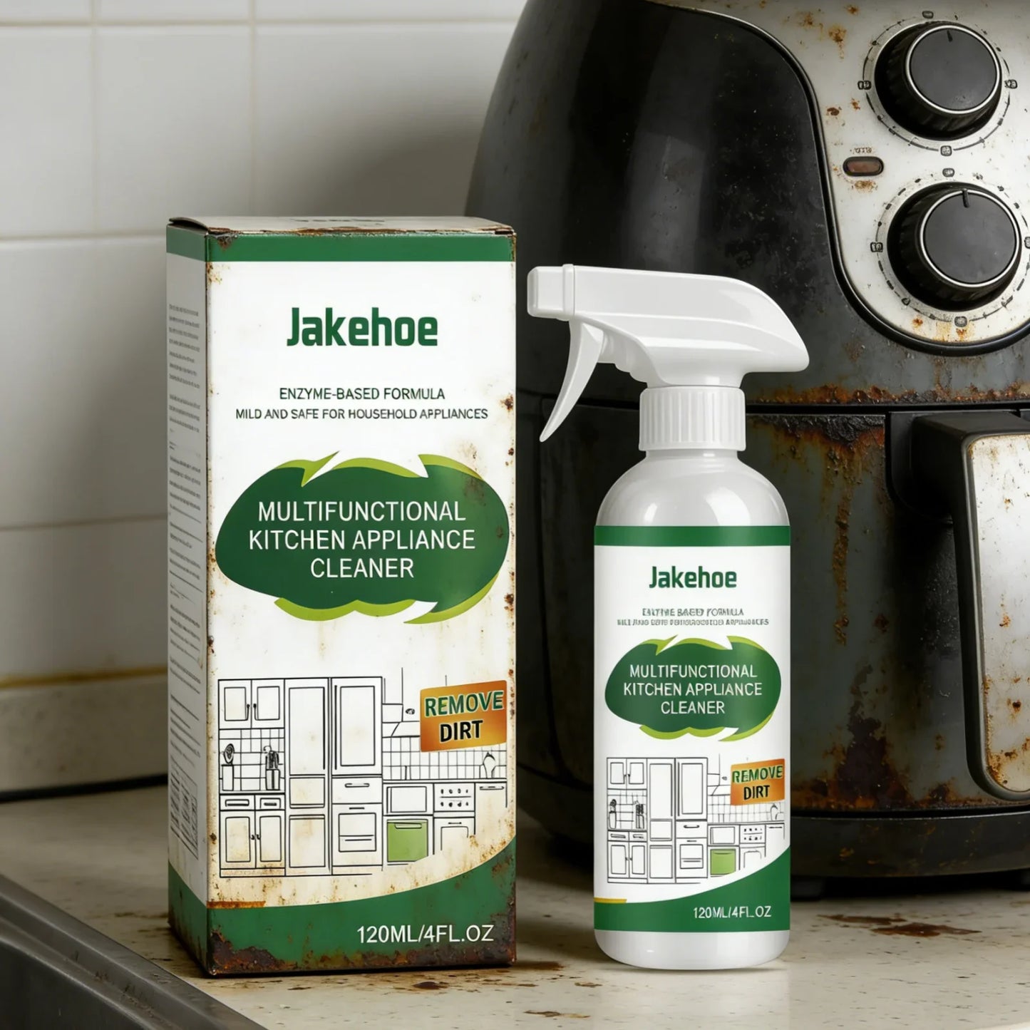 Jakehoe Kitchen Degreaser Spray – Powerful Grease Remover 120ml