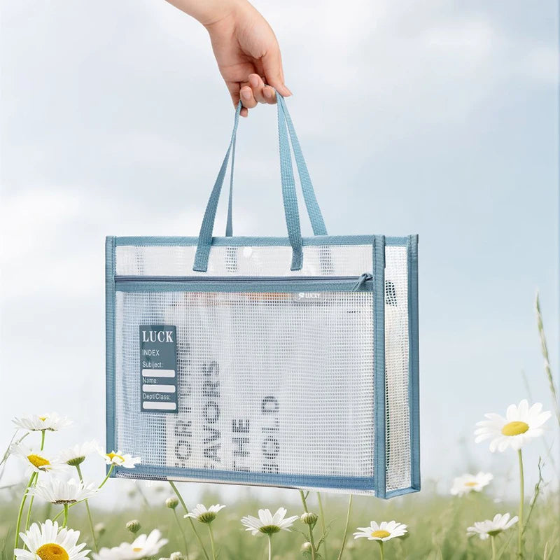 A4 Three-dimensional Subject Classification File Bag Thickened Zipper