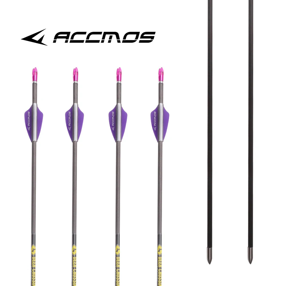 6 Arrow ID4 Spine350 400 500 600 700 800 900 1000 Pure Carbon Bow