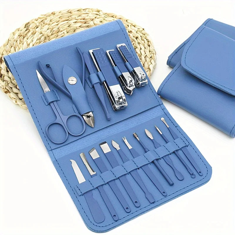 Nail Clippers Manicure Tool Set, With Portable Travel Case, Cuticle Nippers And Cutter Kit, Professional Nail Clippers Pedicure Peaceful Pleasures Health and Wellness
