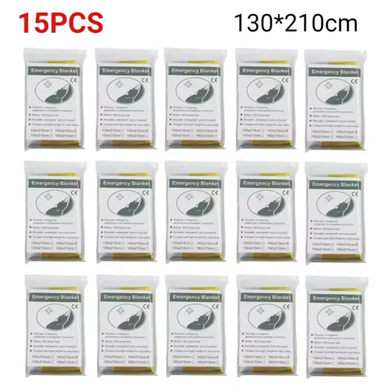 Emergency Thermal Survival Blanket 130×210cm | Foil First Aid