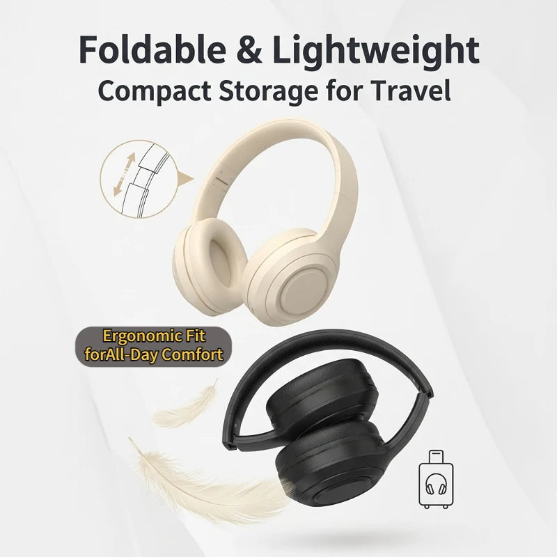Bluetooth 5.3 Headsets Gaming Headphones Dual Mode Wireless Earphones Foldable Noise Reduction Music Headsets For iPhone Xiaomi Peaceful Pleasures Health and Wellness