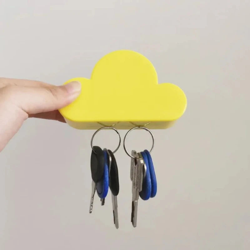 Cloud Magnetic Key Holder – No-Drill Wall Key Organizer