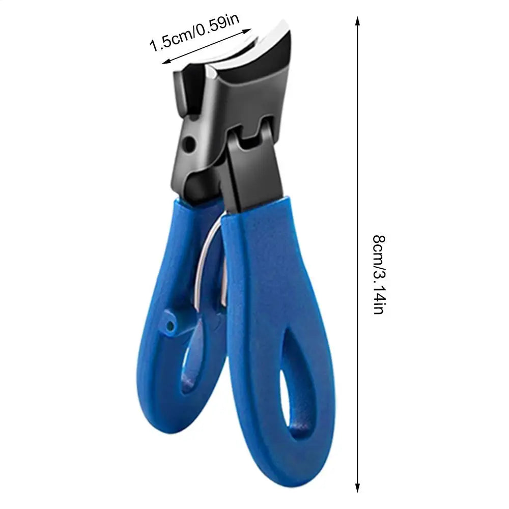 Slanted Nail Clippers – Wide Jaw Stainless Steel Pedicure Tool