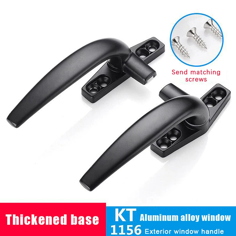 New Thickenin Aluminum Alloy Window Handle Push Out Swing Door And Window Single Point Handle Window Lock Seven Character Handl Peaceful Pleasures Health and Wellness