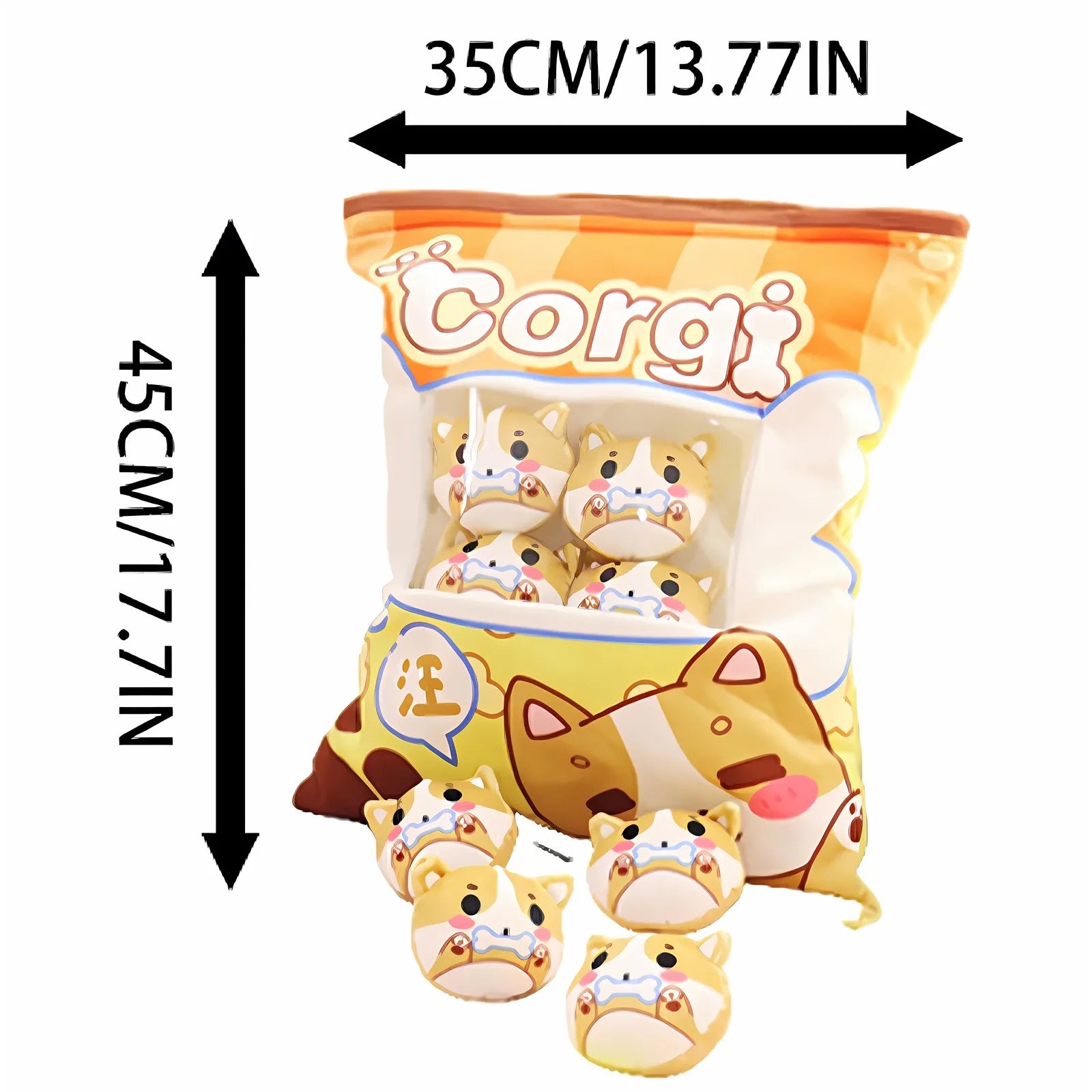 Cartoon A Bag Of Snacks Doll Throw Pillow Internet Celebrity Ins Snack Bag Plush Toy Creative Office Pillow Lovely Holiday Gifts Peaceful Pleasures Health and Wellness