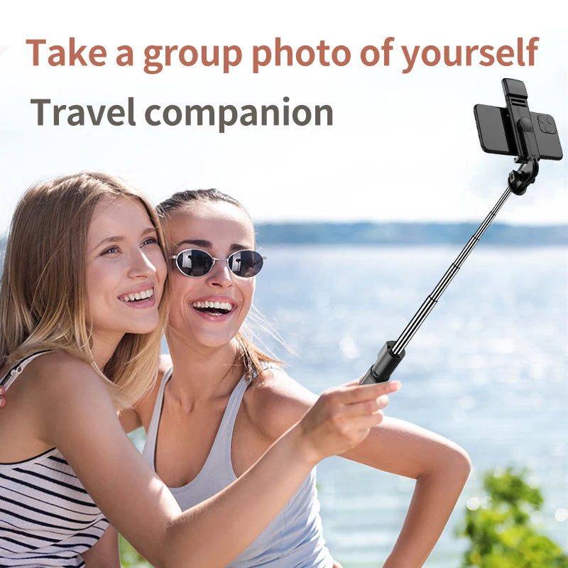 Portable Bluetooth Selfie Stick Retractable Multifunctional Phone HoldeTripod With Selfie light Wireless Remote Shutter stand Peaceful Pleasures Health and Wellness