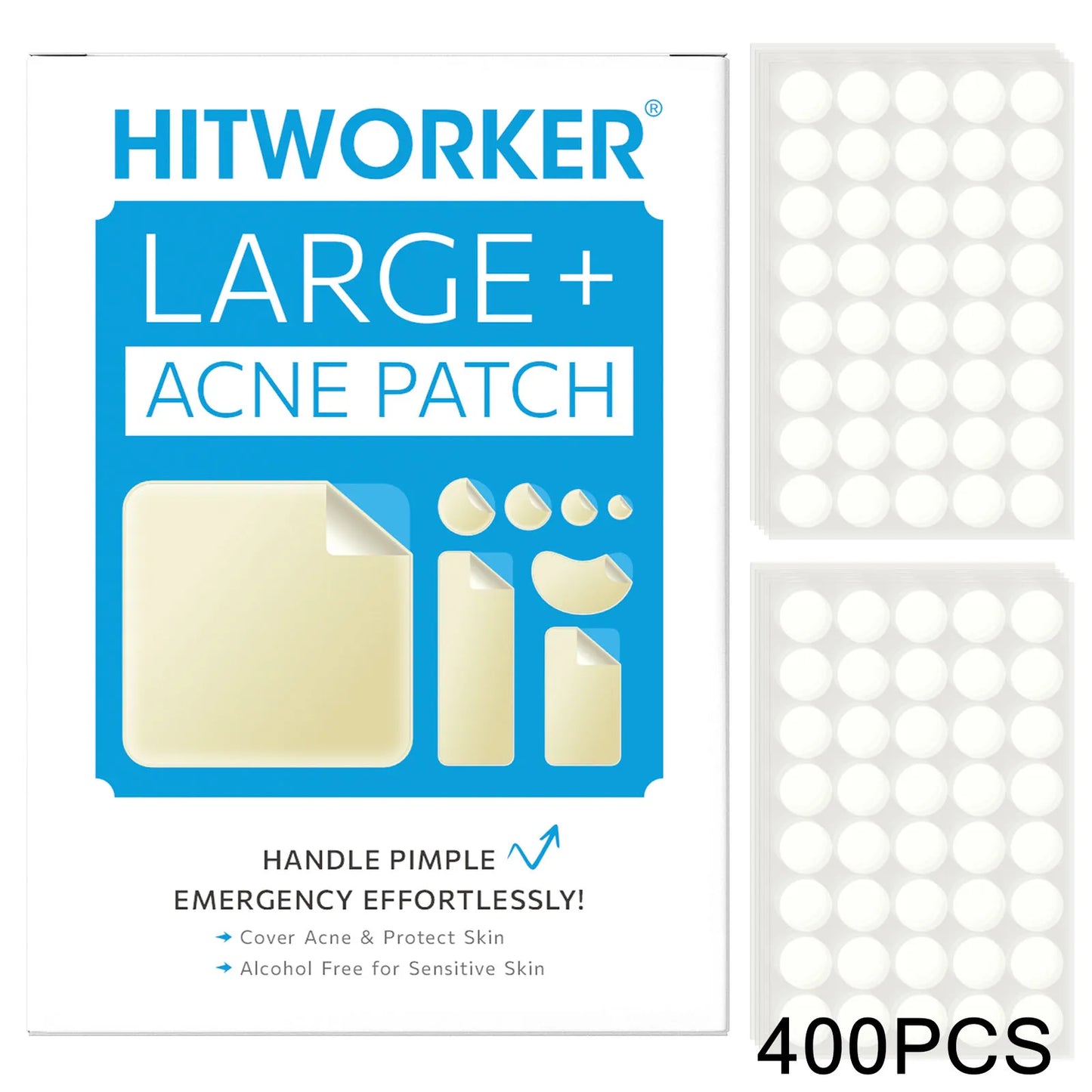 Invisible Waterproof Hydrocolloid Acne Patches – All Skin Types