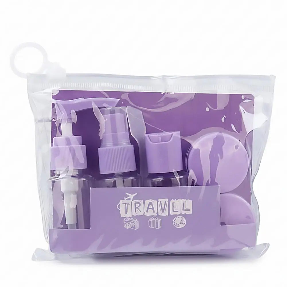 Leak-Proof Travel Bottles Kit | Clear Toiletry Containers Set