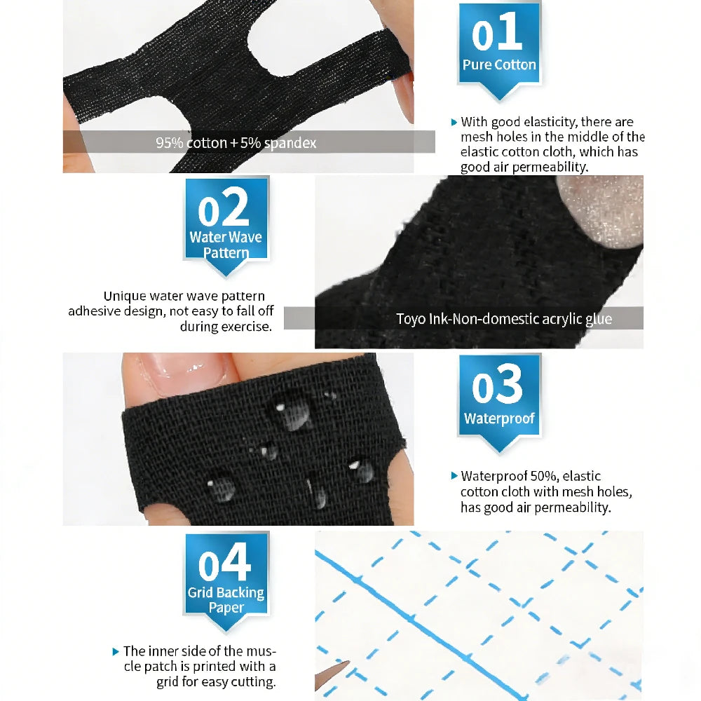 Thumb & Finger Kinesiology Tape | Self-Adhesive Joint Support Kinesiology Finger Tape Peaceful Pleasures Health and Wellness