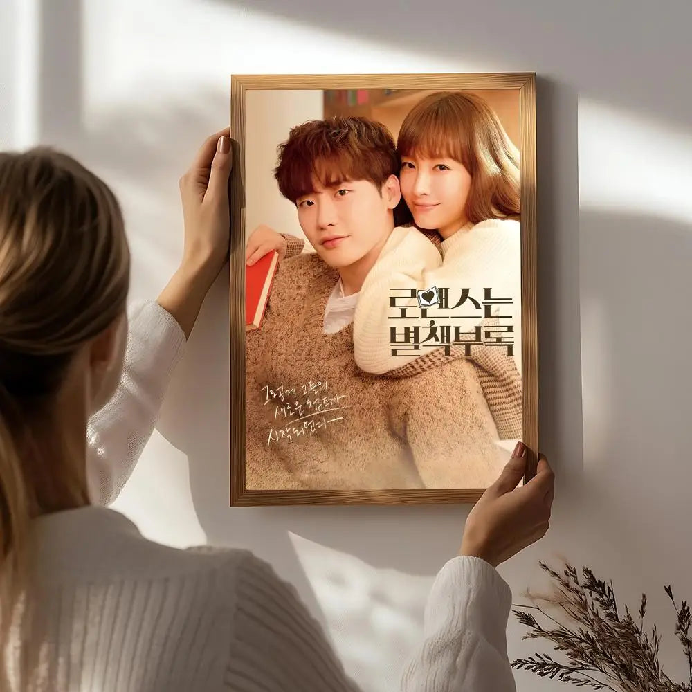Drama R-Romance Is a Bonus Book Poster HD Self Adhesive Waterproof Wall Art Ideal for Home Office Dorm Bedroom Great Gift Peaceful Pleasures Health and Wellness White2 15X20cmNoframe