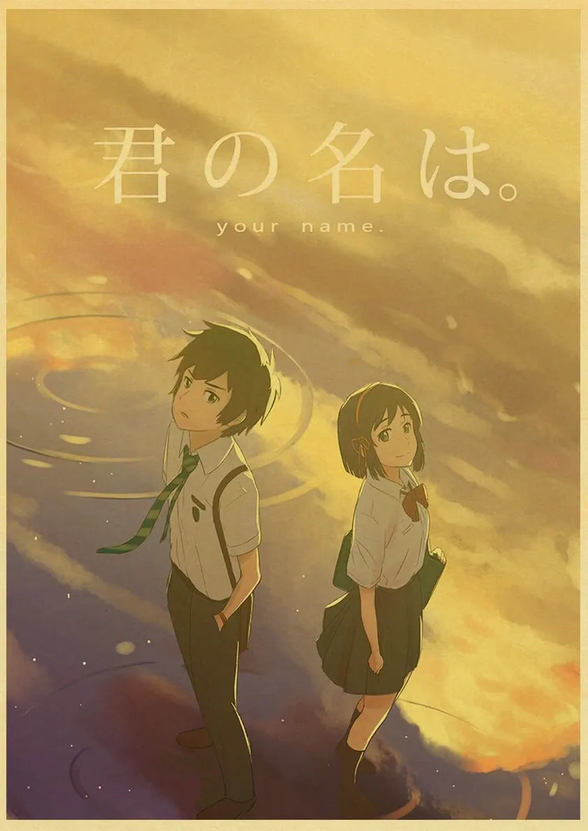 Your Name Anime Poster – Shinkai Makoto Canvas Wall Art