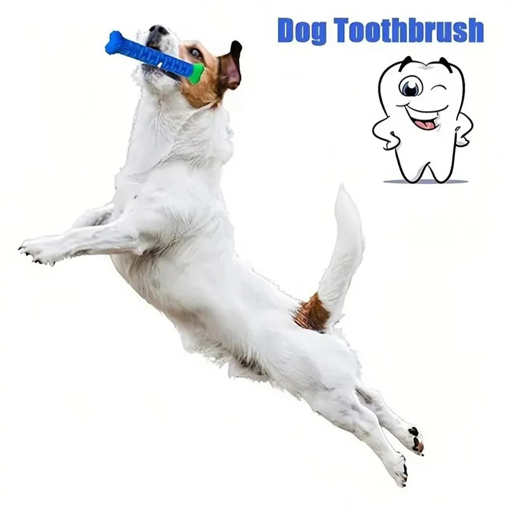 Dog Tooth Grinding Stick Food Grade Cleaning Massager Rubber Tooth Brush Chewing Toy Teeth Cleaning Pet with Slight Bite Force Peaceful Pleasures Health and Wellness