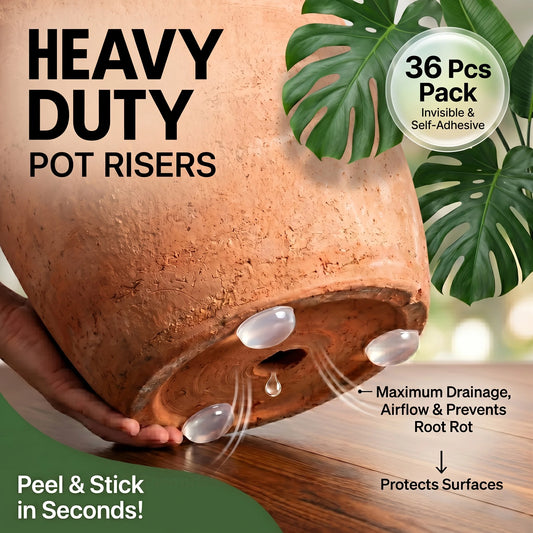Transparent Self-adhesive Anti Slip Flowerpot Height Pad Suitable Peaceful Pleasures Health and Wellness