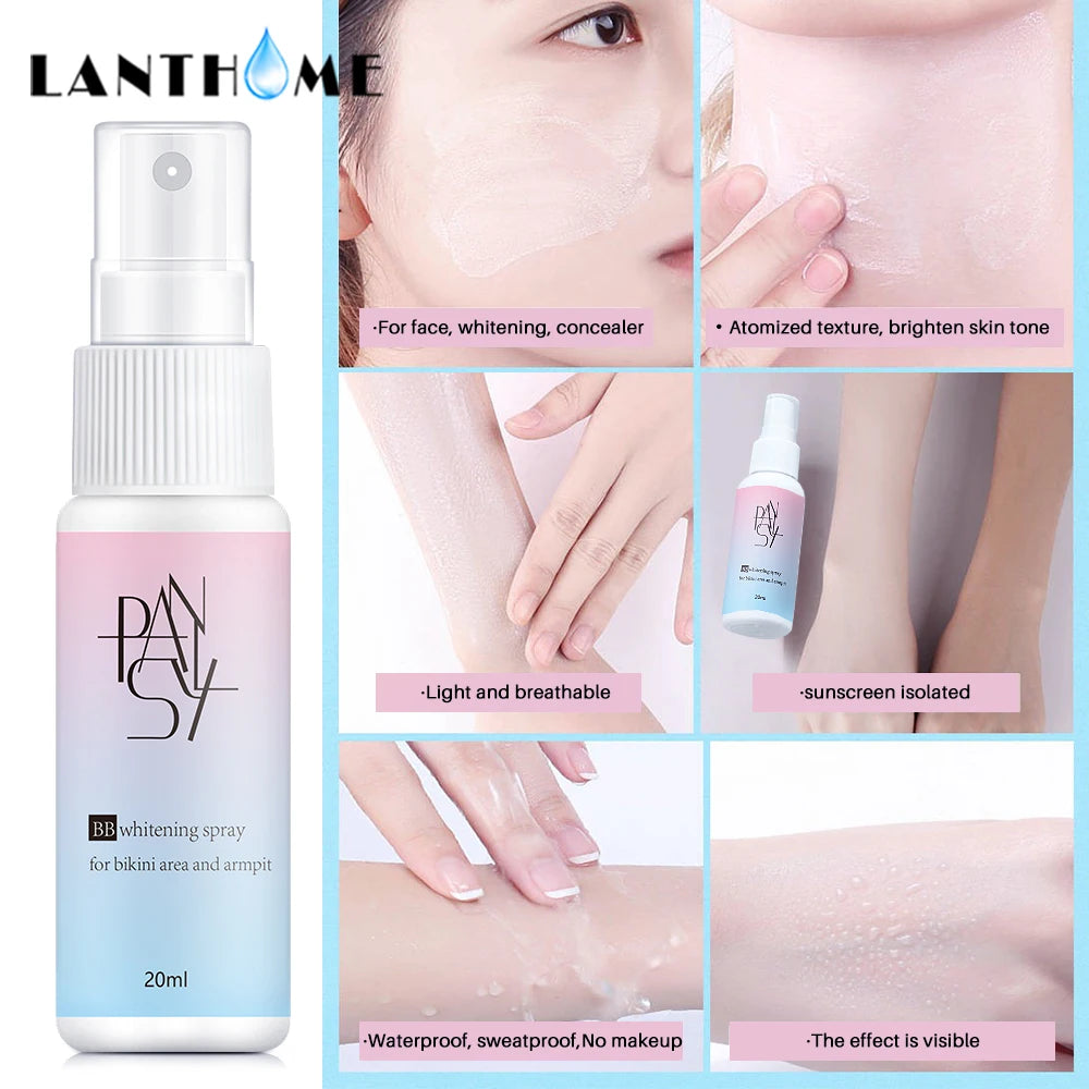 BB Whitening Spray Face Brightening Moisturizing BB Cream Face Foundation Nourishing Skin Care Beauty Cosmetics Peaceful Pleasures Health and Wellness