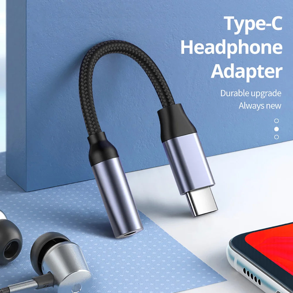 USB-C to 3.5mm Audio Adapter | iPhone 15, Samsung S24, Xiaomi