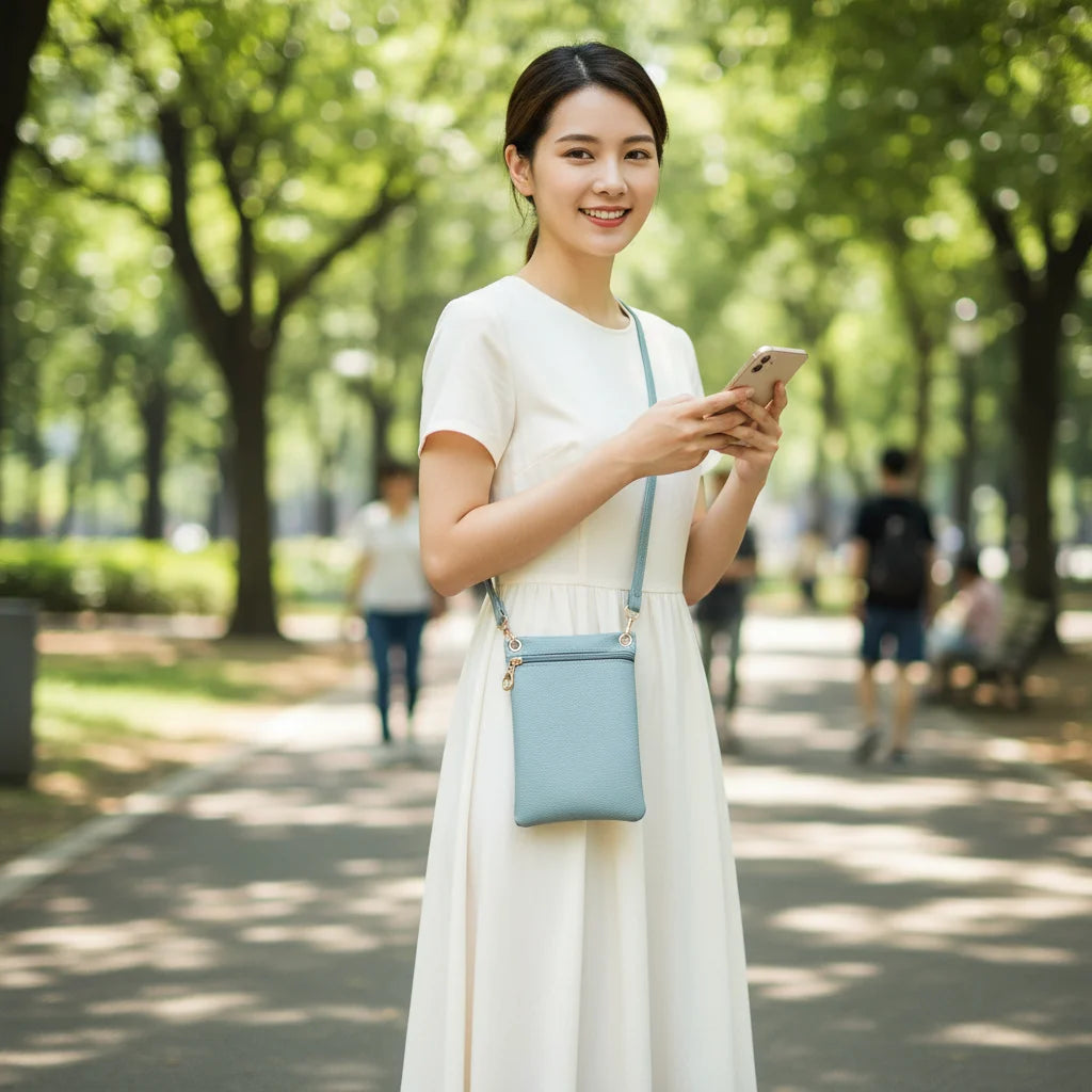 Women's Lychee Texture Shoulder Bag Crossbody Handbag for Daily Use Peaceful Pleasures Health and Wellness