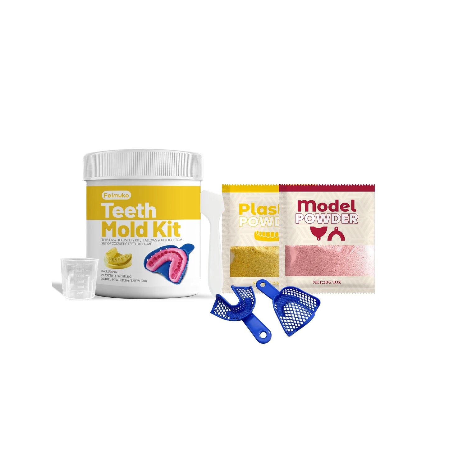 Feimuko DIY Dental Plaster Model Kit | Teeth Impression Mold
