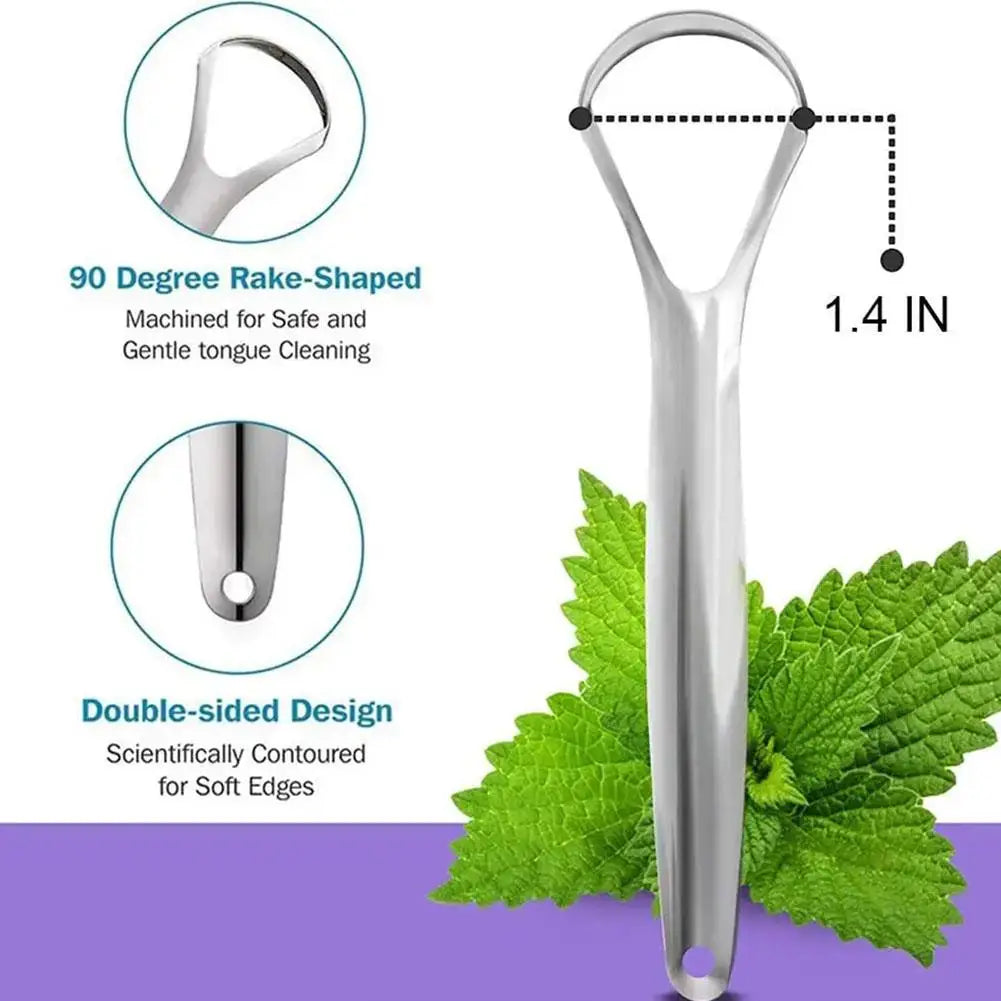 Stainless Steel Tongue Scraper for Fresh Breath & Oral Care