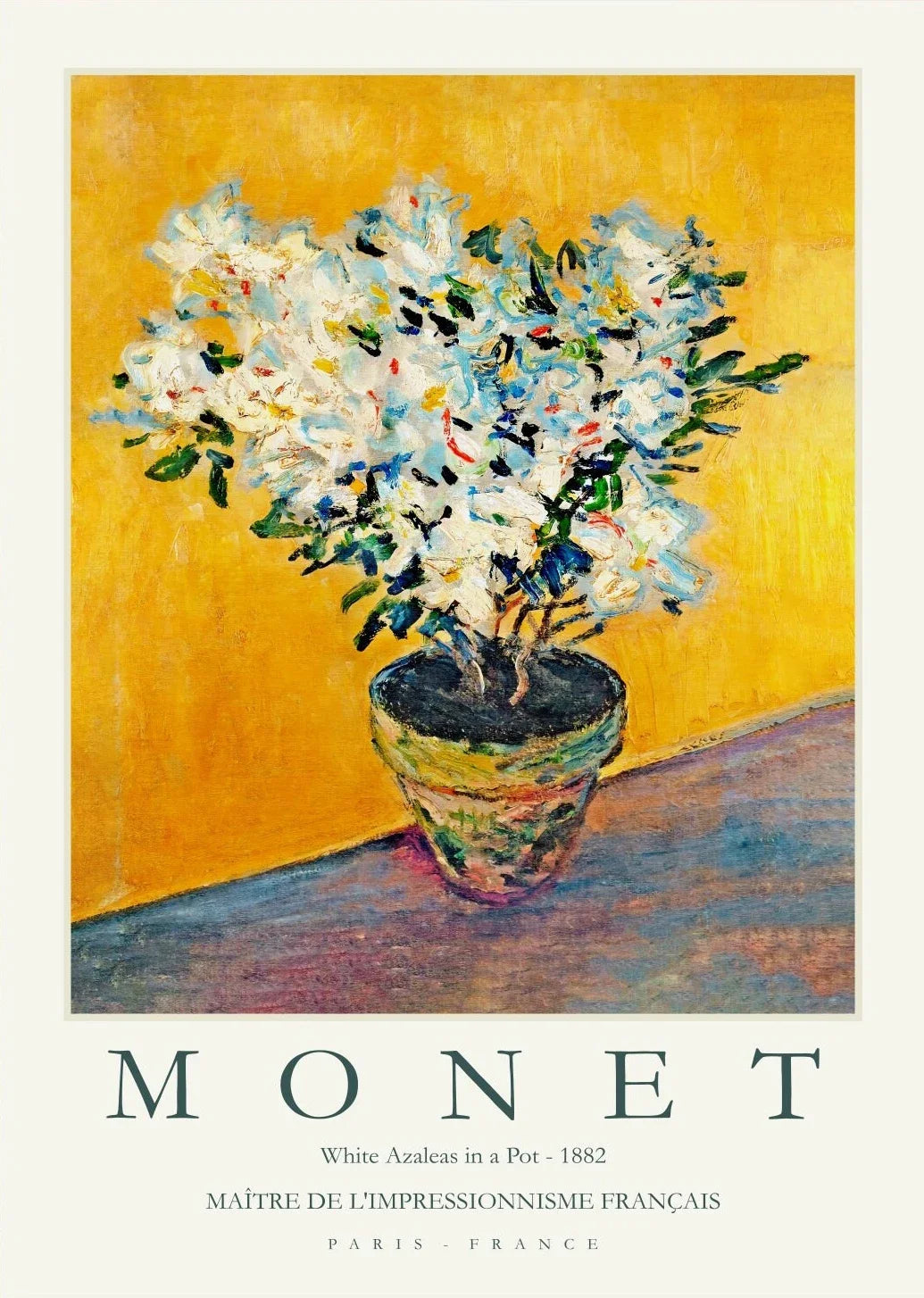 Claude Monet Abstract Landscape Canvas Wall Art | Unframed Print