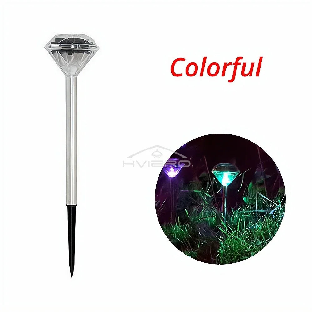 Solar Diamond LED Garden Lawn Light | IP65 Waterproof Outdoor
