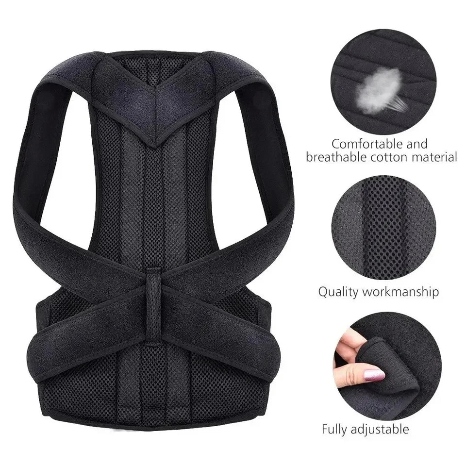 Adjustable Posture Corrector Brace – Back & Lumbar Support Posture Corrector Brace Peaceful Pleasures Health and Wellness