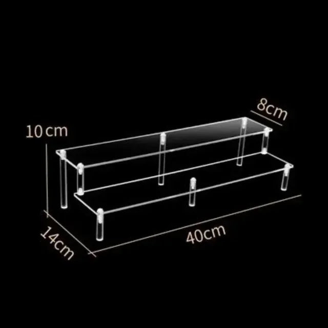 Iridescent Acrylic Display Riser Stand 1–5 Tier Shelf Organizer