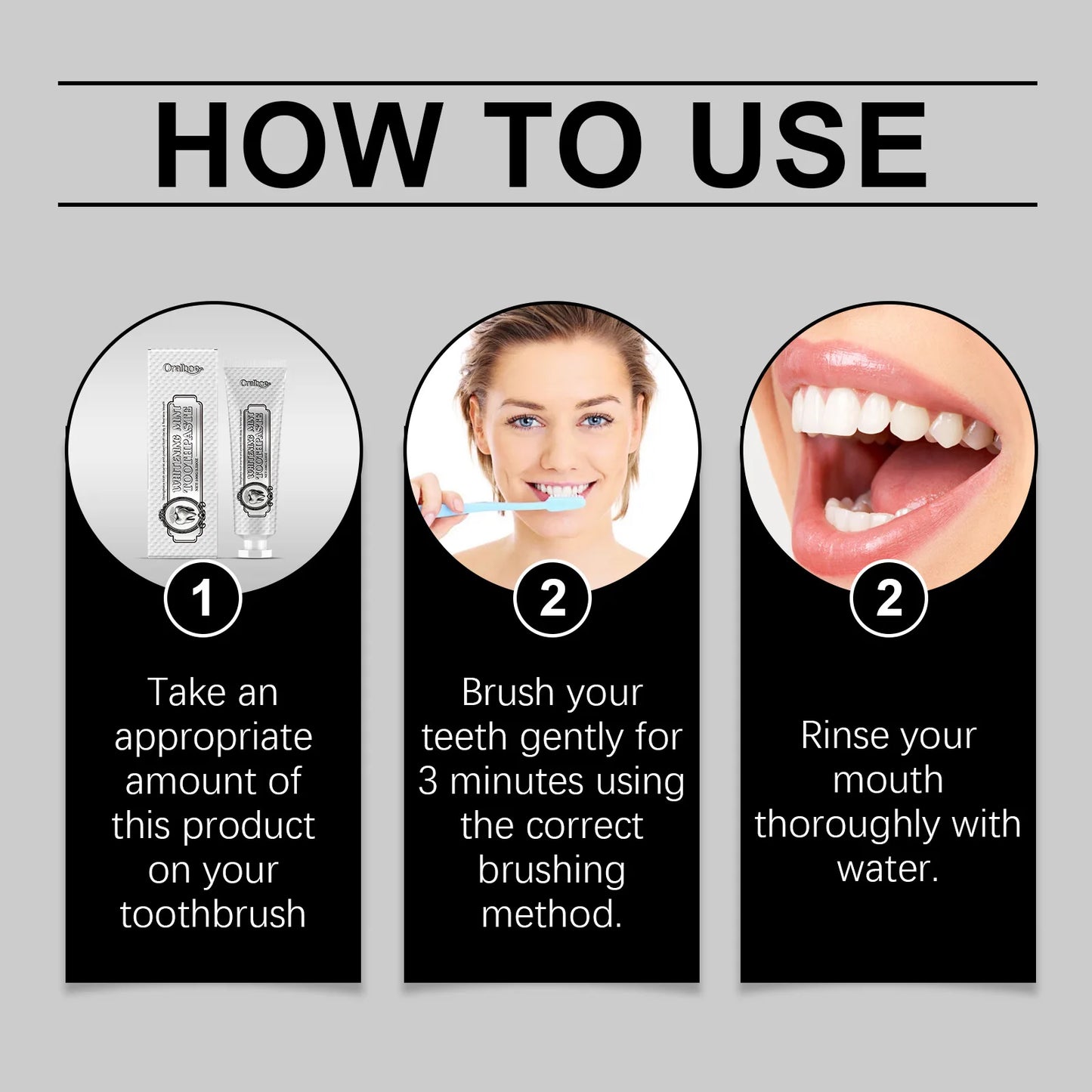 Oralhoe Whitening Toothpaste – Mint Fresh, Anti-Plaque 100g