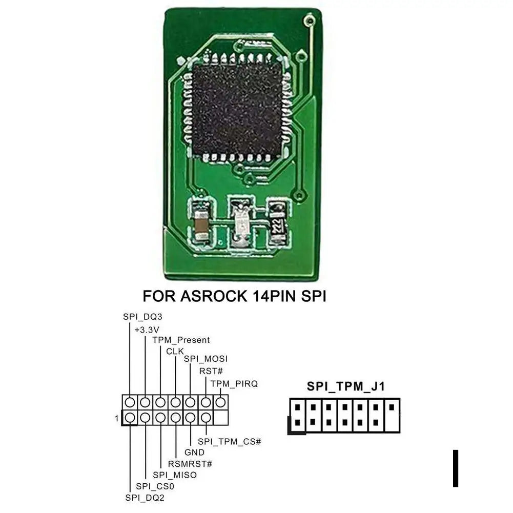 TPM 2.0 Encryption Security Module Remote Card Supports Multi Brand Motherboards 12 14 18 20-1pin Pins Peaceful Pleasures Health and Wellness I