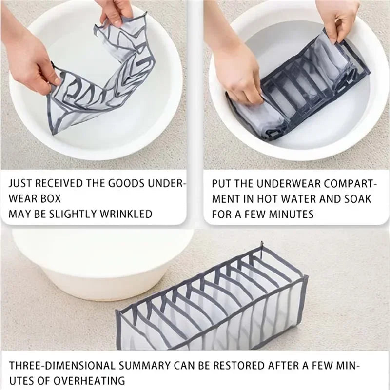 Foldable Drawer Organizer – Bra, Socks & Underwear Storage Set
