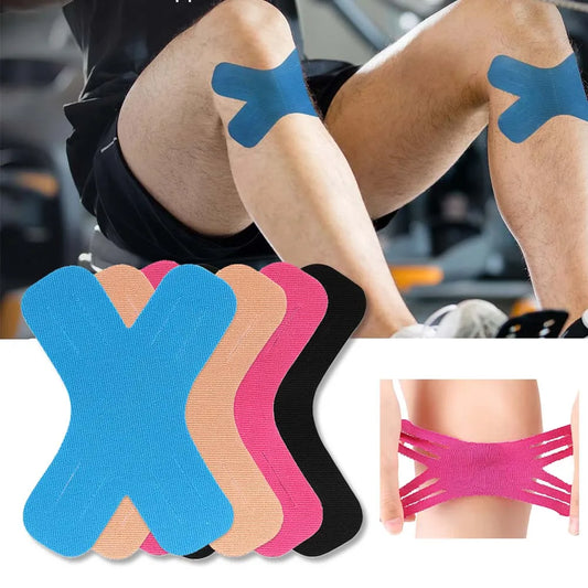 20PCS Kinesiology Tape, Muscle Support Therapy Recovery Elastic Sports Tapes X Type for Knees, Shoulder, Fitness Training Peaceful Pleasures Health and Wellness