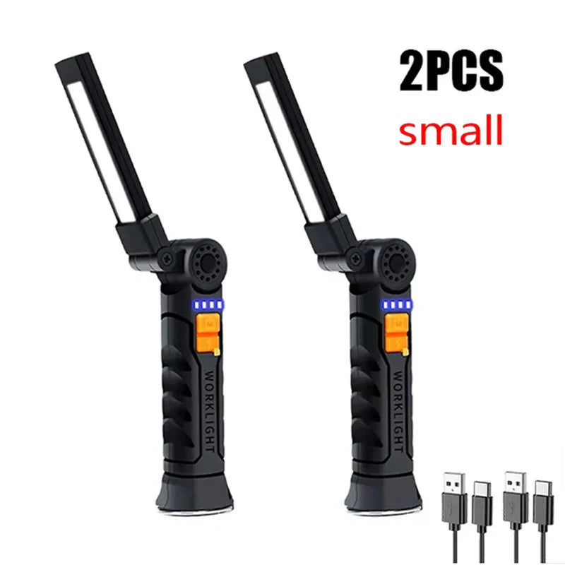800LM COB LED Work Light – USB Rechargeable Magnetic Lamp