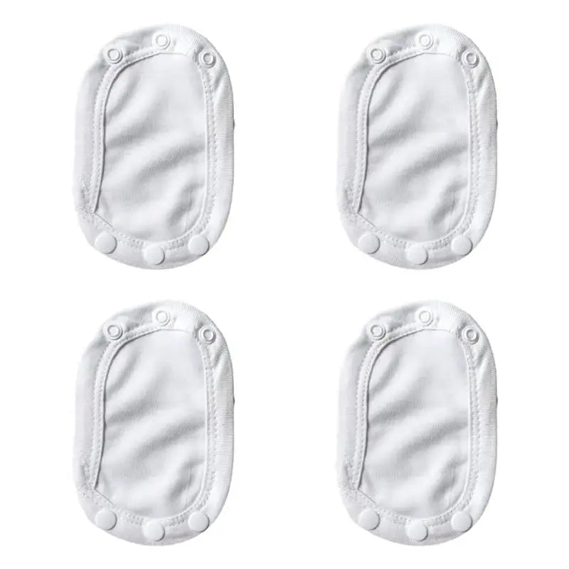 Baby Romper Extender Pads 4pcs | Soft Cotton Snap Extension