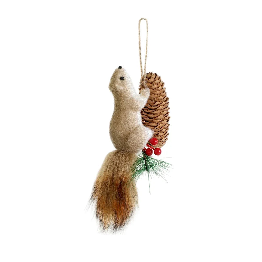 Christmas Squirrel Hanging Ornament | Festive Tree Decoration