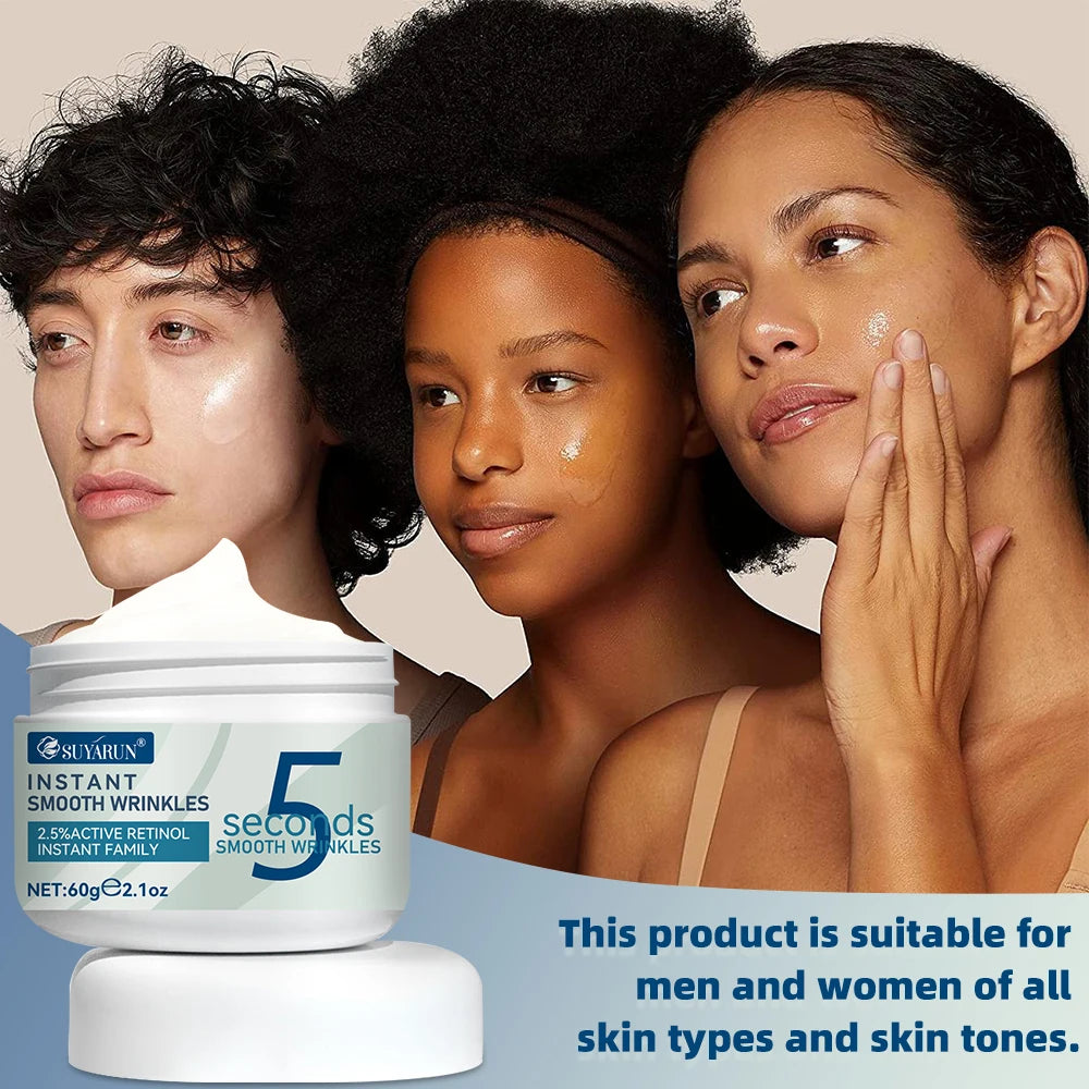 SUYARUN SUYARUN 5-Second Anti-Wrinkle Cream with Collagen & Hyaluronic Acid Anti-Aging Face Firming Moisturizer for All Type. Peaceful Pleasures Health and Wellness