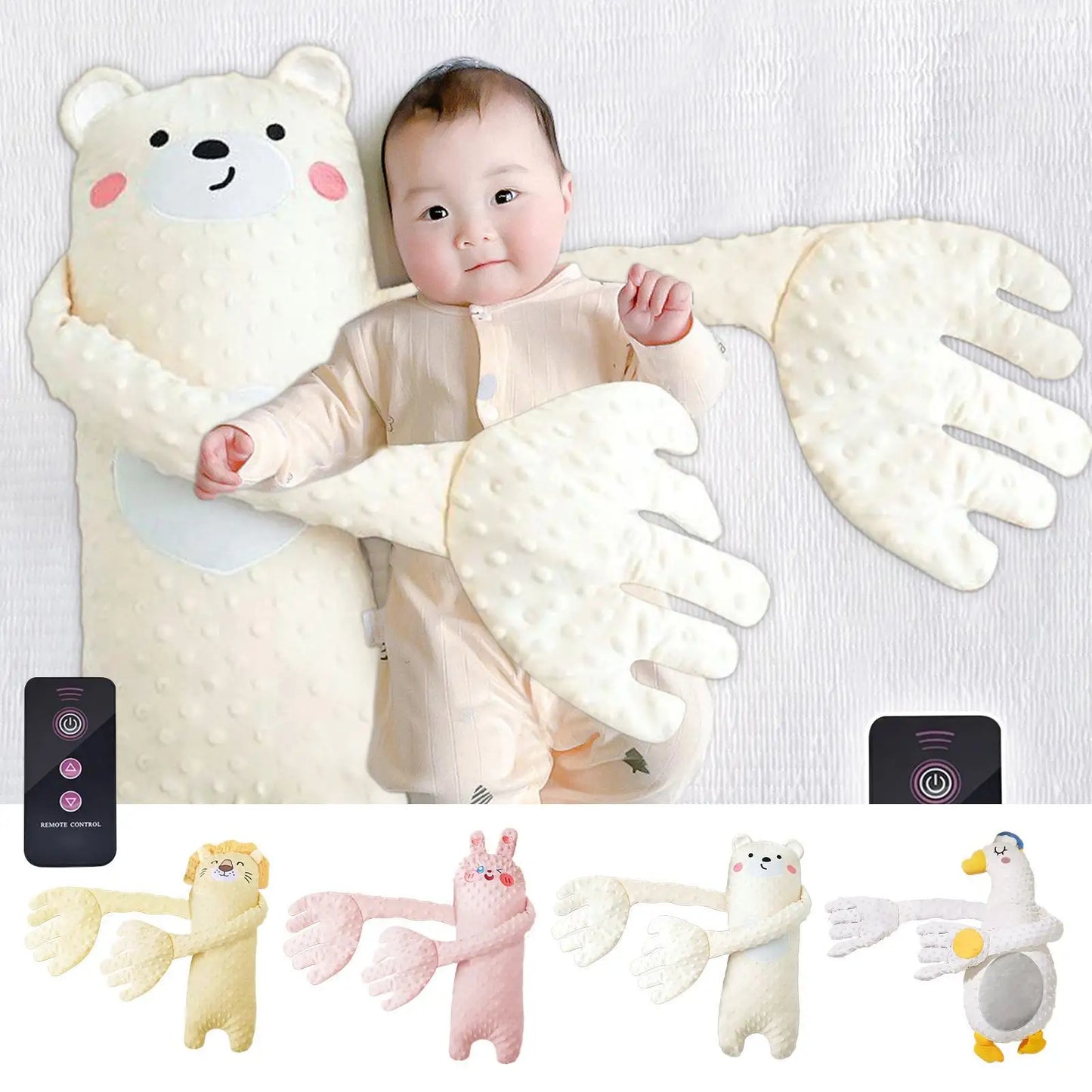 Electric Baby Patting Pillow | Bear Plush Sleep Soother Toy