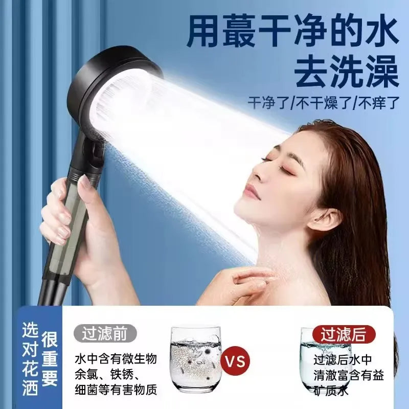 High Pressure Shower Head – 5 Jet Modes & Built-In Filter