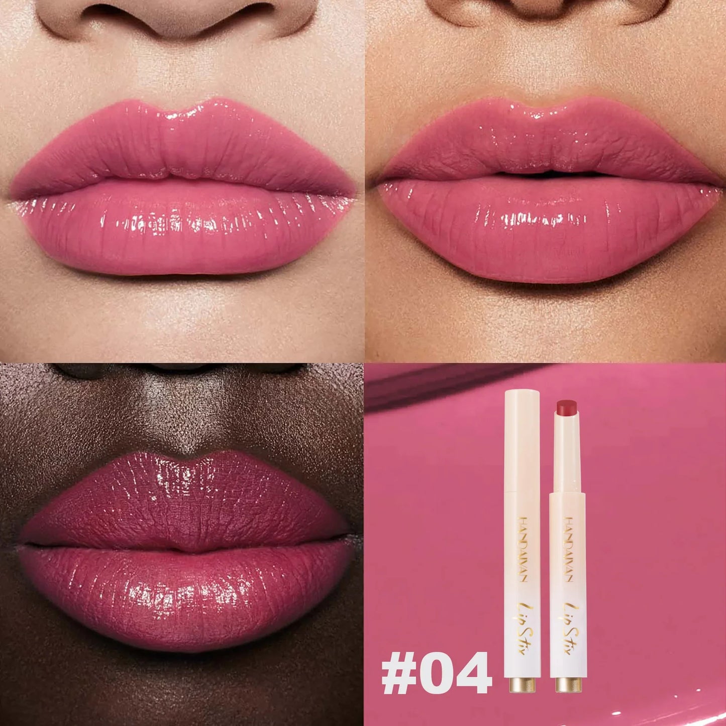 Handaiyan Press-On Jelly Mirror Lip Gloss – Long-Lasting Tint