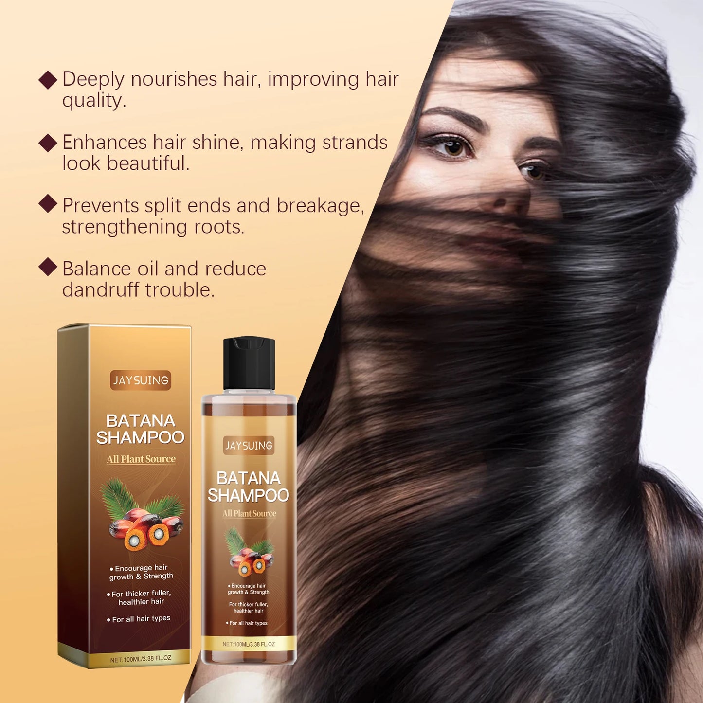 Batana Strengthening Shampoo | Scalp Cleanse, Smooth & Shine