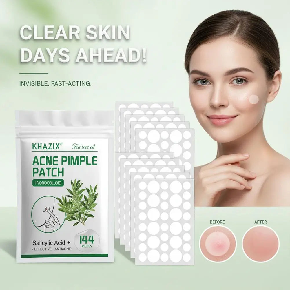 Hydrocolloid Acne Patches – Salicylic Acid & Tea Tree Oil 144pc