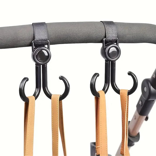 Baby Stroller Organizer Hooks Easy to Carry Strong and Durable Hook Clip Suitable for Purse Mommy Bags Peaceful Pleasures Health and Wellness
