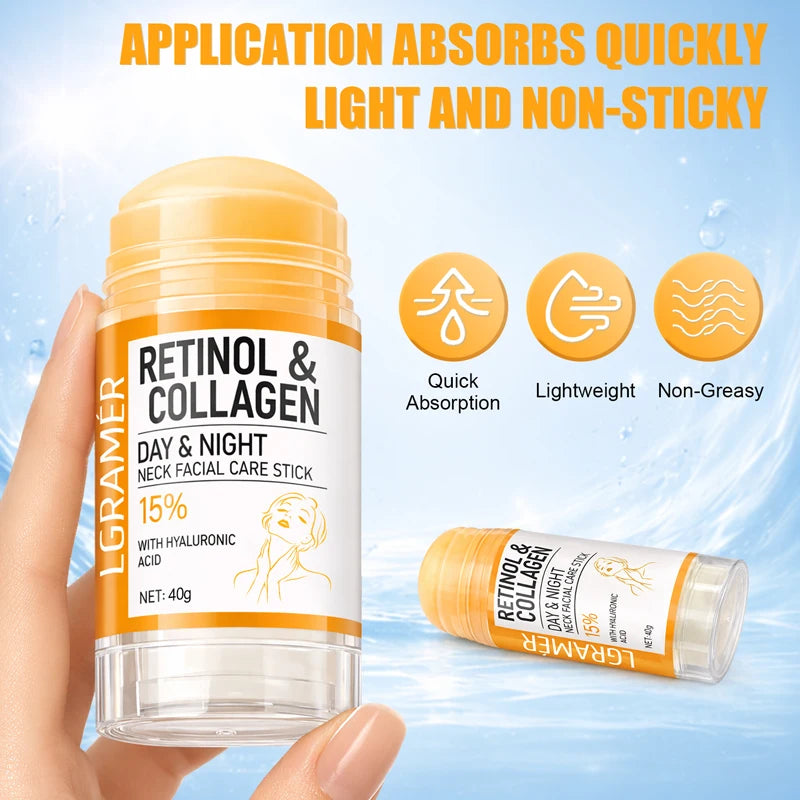 1/2PCS Retinol & Collagen Neck Facial Care Cream - 40g | Firming, Moisturizing & Lifting | Hyaluronic Acid for All Skin Types Peaceful Pleasures Health and Wellness