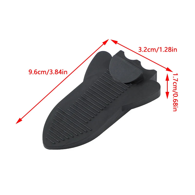 New 1Pcs Safety Rubber Door Stop Stoppers Block Wedge Doorstops Door Stopper Home Office Door Rear Retainer Anti-collision Stop Peaceful Pleasures Health and Wellness