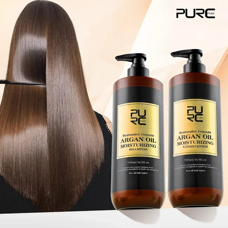 PURC Morocco Argan Oil Hair Care Kit – Shampoo, Mask & Serum