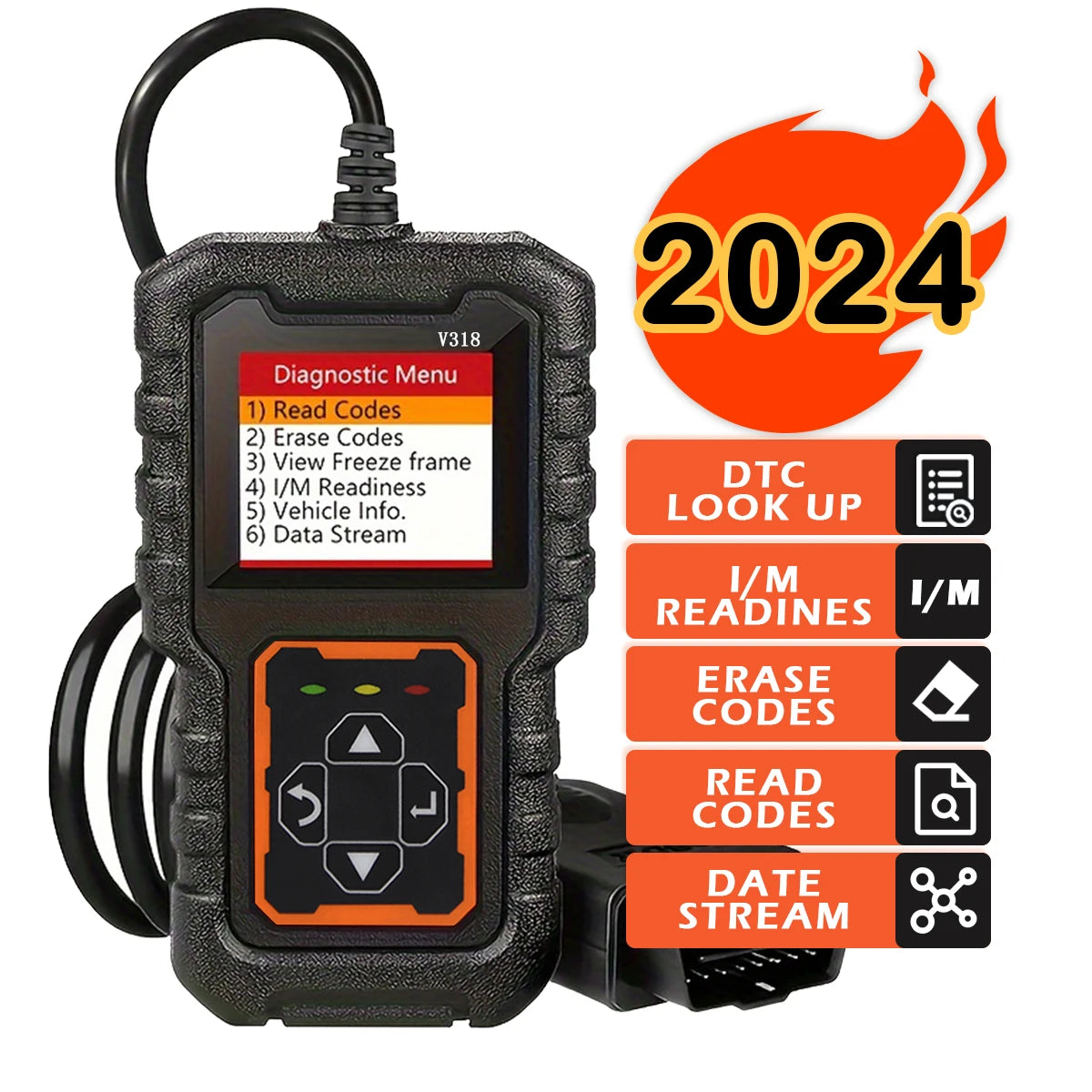 OBD2 Scanner V318 – Engine Code Reader & Voltage Tester Peaceful Pleasures Health and Wellness