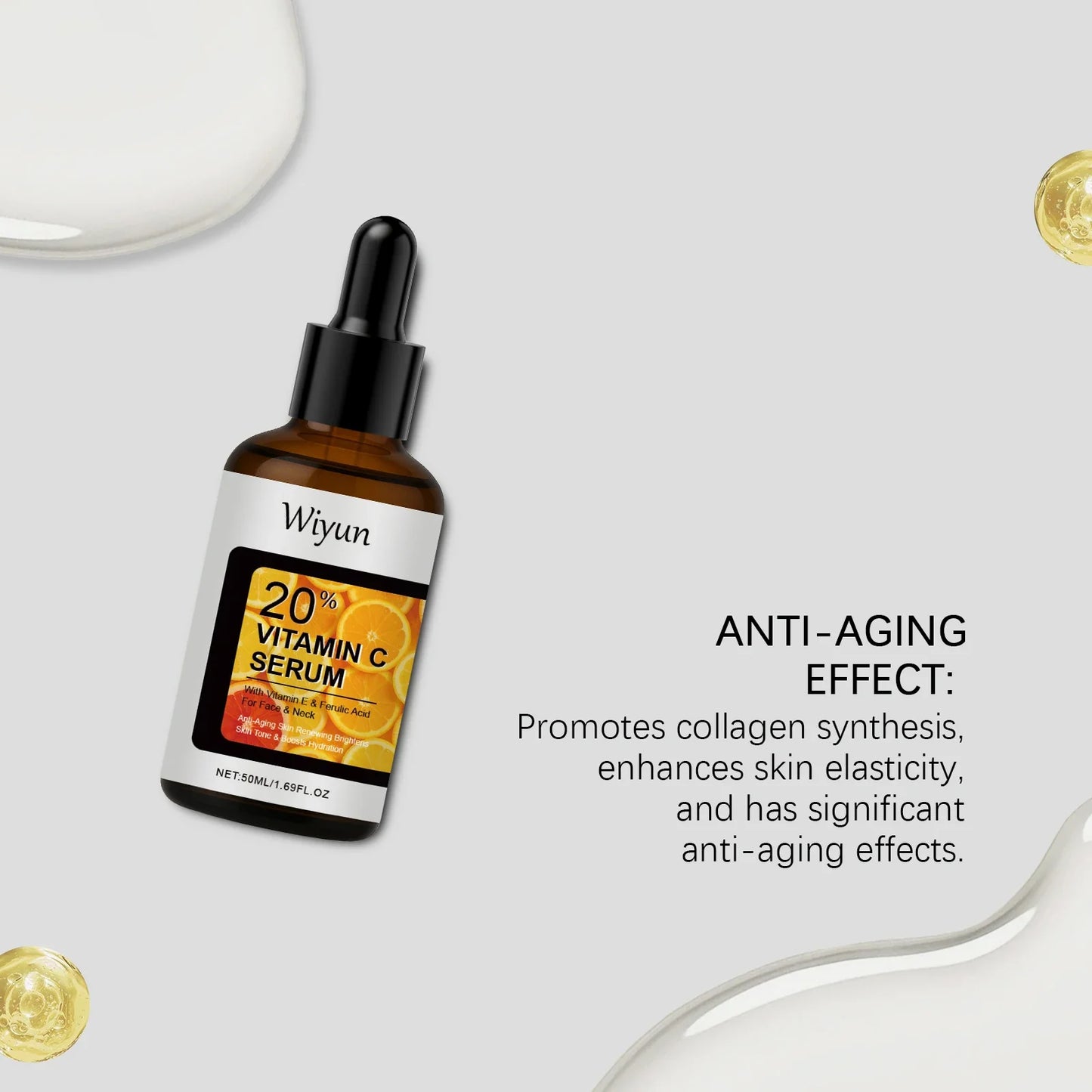 WIYUN Vitamin C Face Serum – Brighten, Firm & Hydrate