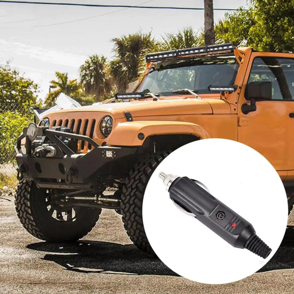 12V 24V 10A Car Cigarette Lighter Car Accessory Male Cigarette Lighter Socket Plug metal and Converter plastic F9Q8 Peaceful Pleasures Health and Wellness