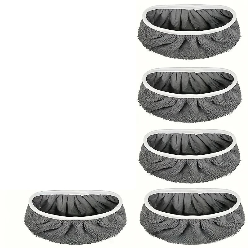 5-Pack Reusable Microfiber Mop Pads | High Absorption Floor Cleaning