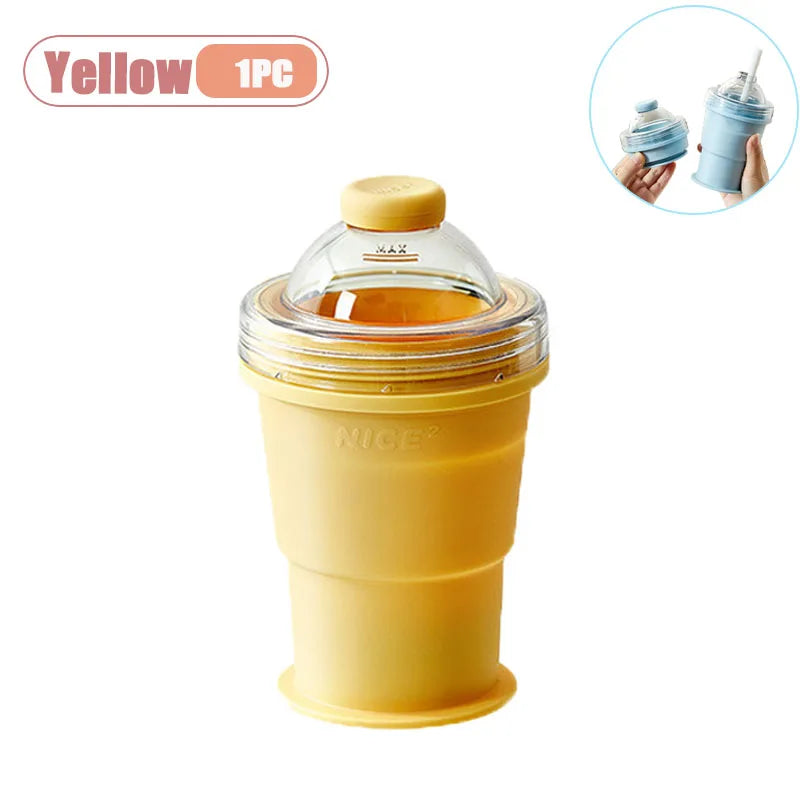 Foldable Silicone Ice Ball Maker Cup – BPA-Free Travel Mug