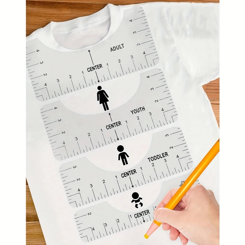 T-Shirt Ruler Guide – PVC Alignment Tool for Heat Press Designs T-Shirt Alignment Ruler Peaceful Pleasures Health and Wellness